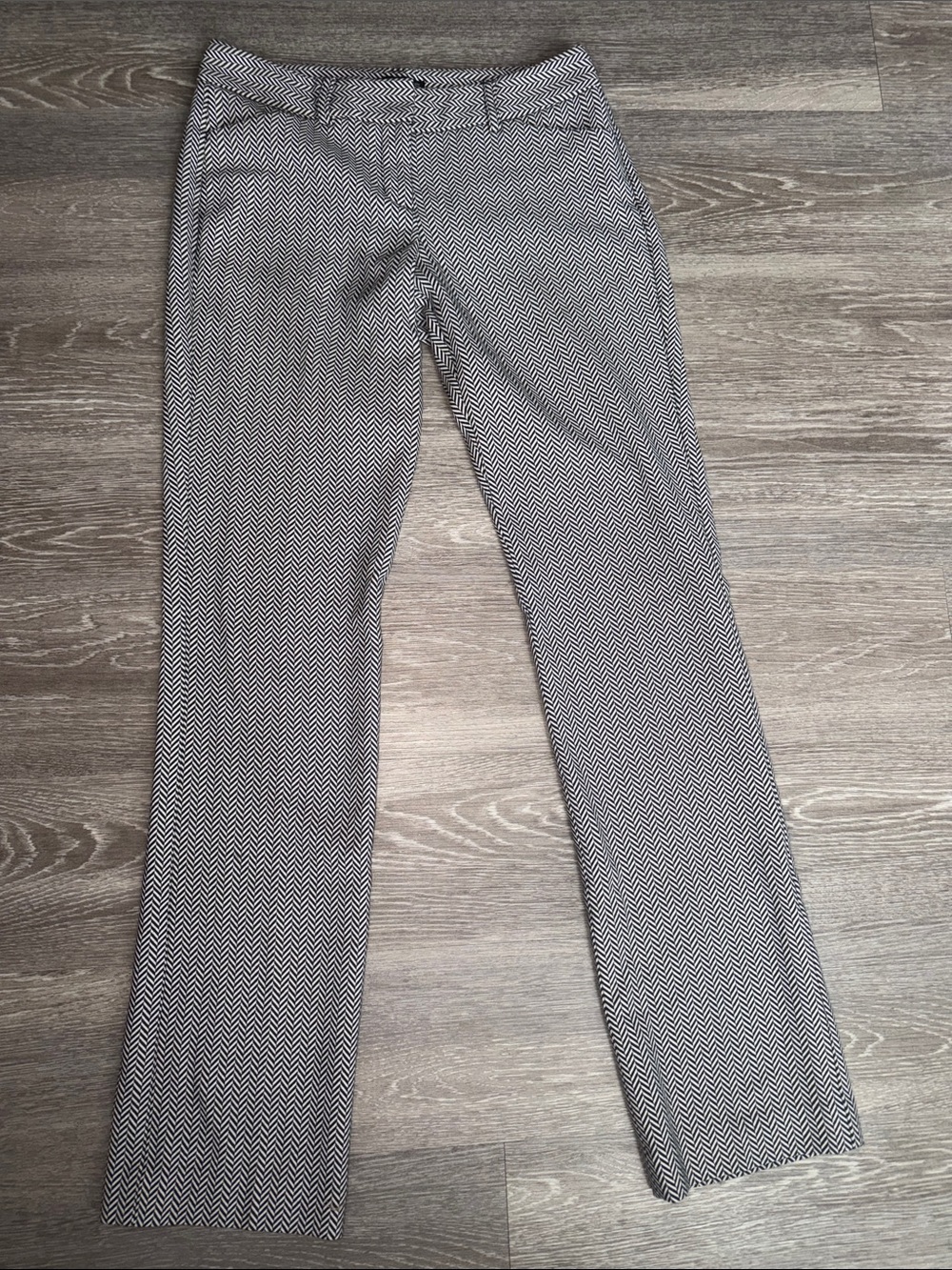 Express Editor Barely Boot Herringbone Trouser Pants – 0R